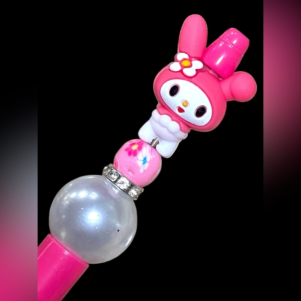 New My Melody pink ballpoint beaded ink pen